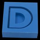 Molde de Silicone Letras shaker D
