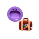 Molde de silicone mala viagem para decorar f728