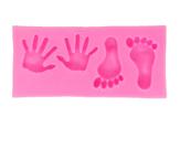 Molde de silicone mão e pé para decorar f415