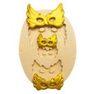 Molde de silicone máscara confeitaria biscuit f247
