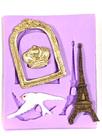 Molde de silicone moldura paris para decorar f160