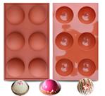 Molde de silicone Musesland, 2 pacotes, esfera grande (6,35 cm)