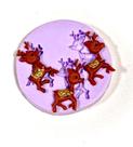 Molde de silicone natal rena para decorar f174