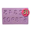 Molde de silicone números grandes para decorar f819