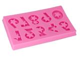 Molde de silicone números para decorar f426