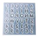 Molde de Silicone P/ Resina Alfabeto Grande Invertido com Furo