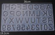 Molde de Silicone P/ Resina Alfabeto Grande