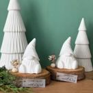 Molde De Silicone Papai Noel Para Velas, Molde De Resina DIY Gnomo De Natal Para Epóxi E Argila