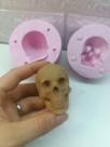 Molde de Silicone Para Biscuit bipartido crânio EGG