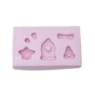 Molde de Silicone para Biscuit - Jardim Pequeno