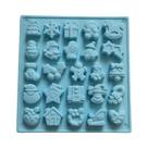 Molde De Silicone Para Chocolate De Natal Com 25 Cavidades, Várias Formas Para Biscoitos, Bolos,