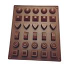 Molde de silicone para chocolate e doces de 30 cavidades para bricolage