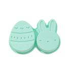 Molde de silicone para coelhinho da Páscoa e ovo - 2 cavidades para assar