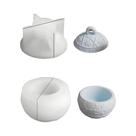 Molde De Silicone Para Copo De Vela De Natal Com Floco De Neve E Frutas, Molde De Resina Para Caixa