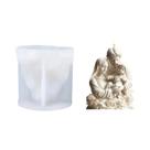 Molde de silicone para decoração de Natal, faça você mesmo, velas de goma, pasta de goma