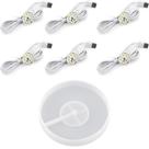 Molde de silicone para fundição de resina com luzes LED Actvty Round