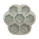 Molde de silicone para impressão de patas - 7 cavidades, silicone de qualidade alimentar
