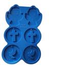 Molde de Silicone para Resina - Batismo 6 Cavidades