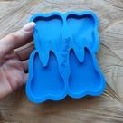 Molde de Silicone para Resina Chaveiro Dente 4 Cavidades