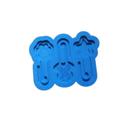 Molde de Silicone para Resina - CLIPS - Patinha, Autismo, Estrela
