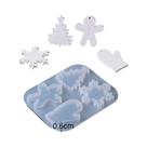 Molde De Silicone Para Resina Em Formato De Floco De Neve De Árvore De Natal Artesanal, Pingente DIY