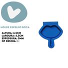 Molde de Silicone para Resina - Espelho Boca