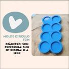 Molde de Silicone para Resina - Paleta com 8 Círculos 5CM