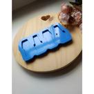Molde de Silicone para Resina Paleta Mini Esmaltes 4 Cavidades