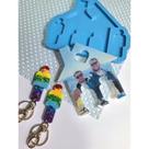 Molde de Silicone para Resina - Porta Chave 2 Homens