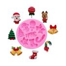 Molde De Silicone Para Sino De Natal, Boneco De Neve E Casa De Neve Para Chocolate, Bolo, Resina DIY