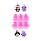 Molde De Silicone Para Sinos De Natal, Boneco De Neve E Casa De Neve Para Fondant, Bolo, Resina E