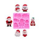 Molde De Silicone Para Sinos De Natal, Boneco De Neve E Casa De Neve Para Fondant, Bolo, Resina E