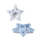 Molde De Silicone Para Suporte De Vela Estrela De Natal, Moldes De Resina DIY Para Árvore, Anjo,