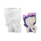 Molde De Silicone Para Vaso De Flores Em Formato De Bela Adormecida Para Gesso, Resina Epóxi, DIY,