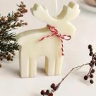 Molde De Silicone Para Vela Aromática De Rena De Natal DIY, Conjunto De Presente De Vela Decorativa