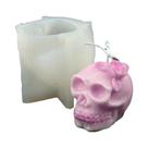 Molde De Silicone Para Vela De Halloween Em Formato De Rosa, Caveira E Fantasma, Para Artesanato DIY