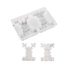 Molde De Silicone Para Vela Em Formato De Alce De Natal, DIY, Para Sabonetes Artesanais E Artesanato