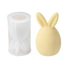 Molde De Silicone Para Velas Em Forma De Orelha De Coelho Listrada Para Decoração DIY De Sabão,