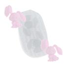 Molde de Silicone Páscoa para Fins Alimentícios Coelho Sentado - Ref 733 - 1 unidade - Flexarte - Rizzo