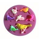 Molde de silicone passarinhos para decorar f238