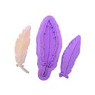Molde de silicone pena 3d para decorar f774