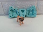 Molde de Silicone Pets de Estimação - pug
