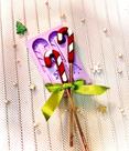 Molde de silicone pirulito bengala natal confeitaria l4
