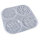 Molde De Silicone Porta Copos Esteira Resina Geodo Epoxi