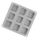 Molde De Silicone Quadrado Para Sabonete Sabão 9 Cavidades