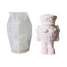 Molde De Silicone Quebra-Nozes De Natal Para Velas De Cera De Soja, Decoração De Jantar, Enfeites