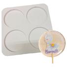 Molde de Silicone Redondo 8cm