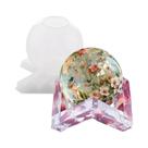 Molde De Silicone Redondo Grande Sem Costura 3D Para Resina Epóxi, Preservação De Flores, Fabricação