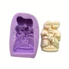 Molde de silicone sagrada familia grande para decorar f801