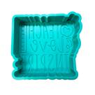 Molde de silicone Teach Love Inspire verde jade 10 x 10 cm